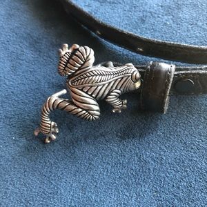 Silver Frog Belt